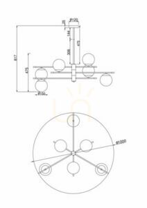 Lampa wisząca NOSTALGIA MOD048PL-06G Maytoni small 9