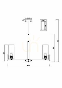 Lampa wisząca FORTANO MOD089PL-08BS Maytoni small 10