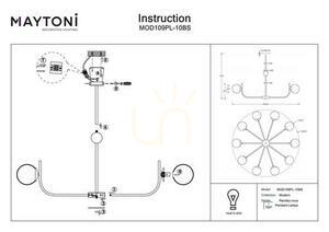 Lampa wisząca RENDEZ-VOUS MOD109PL-10BS Maytoni small 2