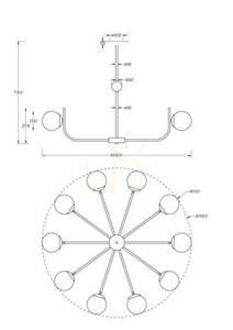 Lampa wisząca RENDEZ-VOUS MOD109PL-10BS Maytoni small 3