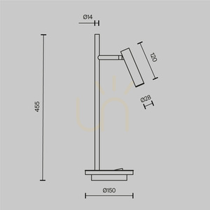 Lampa stołowa ESTUDO Z010TL-L8B3K Maytoni small 9