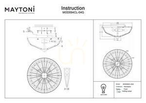 Plafon FACET MOD094CL-04G Maytoni small 7