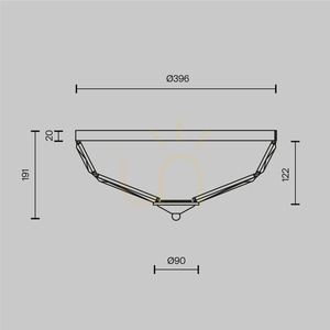 Plafon FACET MOD094CL-04G Maytoni small 8
