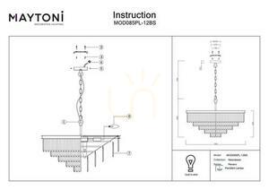 Lampa wisząca REVERO MOD085PL-12BS Maytoni small 5