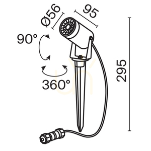 Reflektor zewnętrzny Maytoni Scope czarny IP65 O025FL-01B small 9