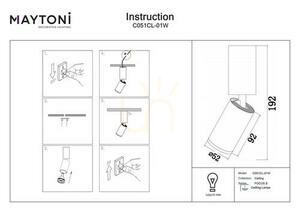 Biały spot sufitowy Maytoni Focus S C051CL-01W, 1×GU10 small 5