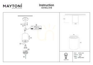 Plafon ATOM C016CL-01B Maytoni small 5