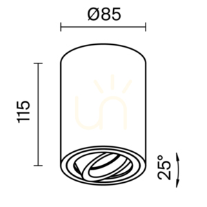 Plafon Maytoni Atom C016CL-01W biały GU10 Ø8,5 cm small 8