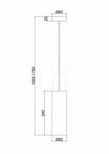 Lampa wisząca GIOIA P011PL-01G Maytoni small 3