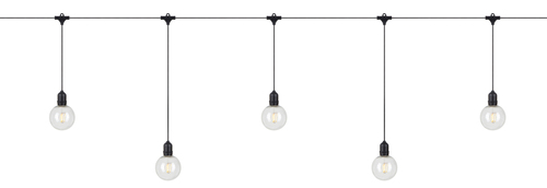 Sprawdź Girlanda świetlna ogrodowa Markslojd Garden 24 Deco 10L czarna/przezroczysta 108022
