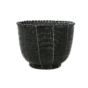 Beaded Candy Bowl  - Black - M small 0
