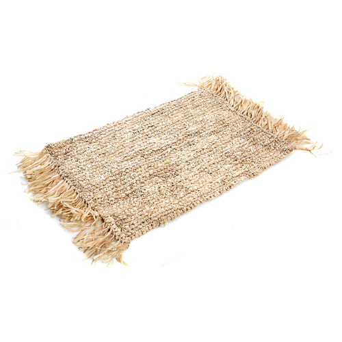 Sprawdź Fringe Raffia Placemat Rectangular - Natural