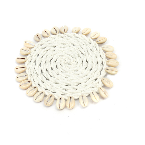 Sprawdź Seagrass Shell Coaster - White