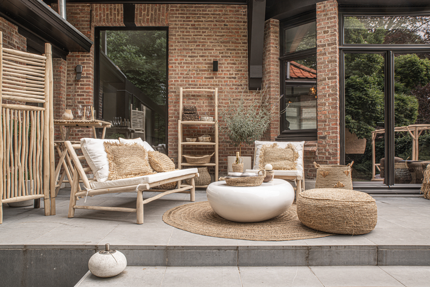 Wyświetl Raffia Flores Pouffe - Natural Raffia Flores Pouffe - Natural