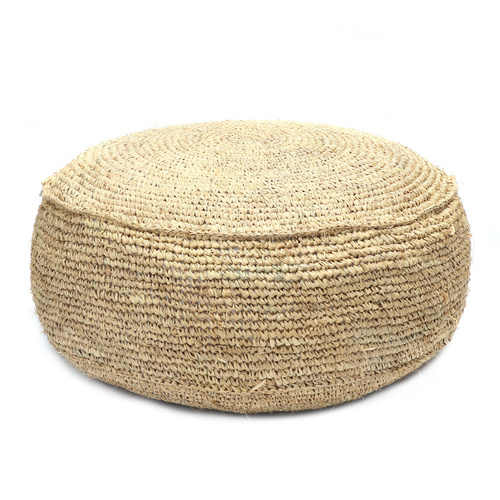 Sprawdź Raffia Flores Pouffe - Natural