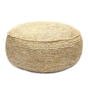 Raffia Flores Pouffe - Natural 0 Raffia Flores Pouffe - Natural small 0
