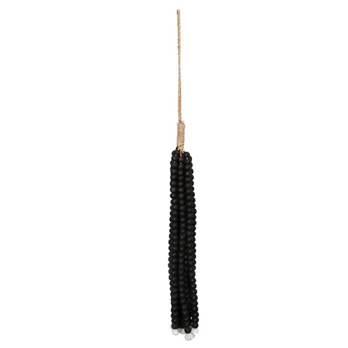 Sprawdź Wooden Beads Tassel - Black