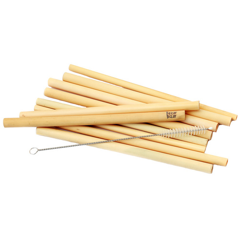 Sprawdź Bamboo Straws - Set of 10 With Cleaning Brush