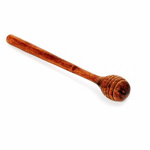 Drewniany nabierak do miodu BAZAR BIZAR Teak Root, naturalny teak, 19 cm small 2