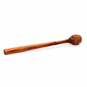 Drewniany nabierak do miodu BAZAR BIZAR Teak Root, naturalny teak, 19 cm small 3
