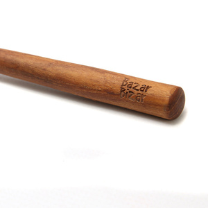 Drewniany nabierak do miodu BAZAR BIZAR Teak Root, naturalny teak, 19 cm small 4