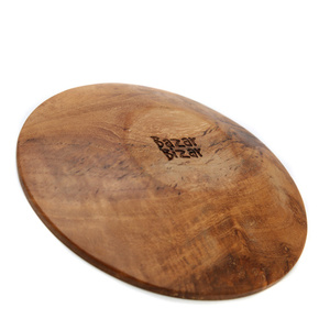 Teak Root Round Plate - XS 7 Teak Root Round Plate - XS small 7