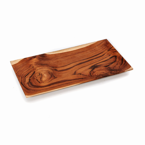 Sprawdź Talerz do sushi BAZAR BIZAR Teak Root L z drewna tekowego, 35 × 18 cm