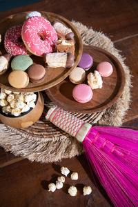 Talerz na ciasto Teak Root Cake  - L small 2