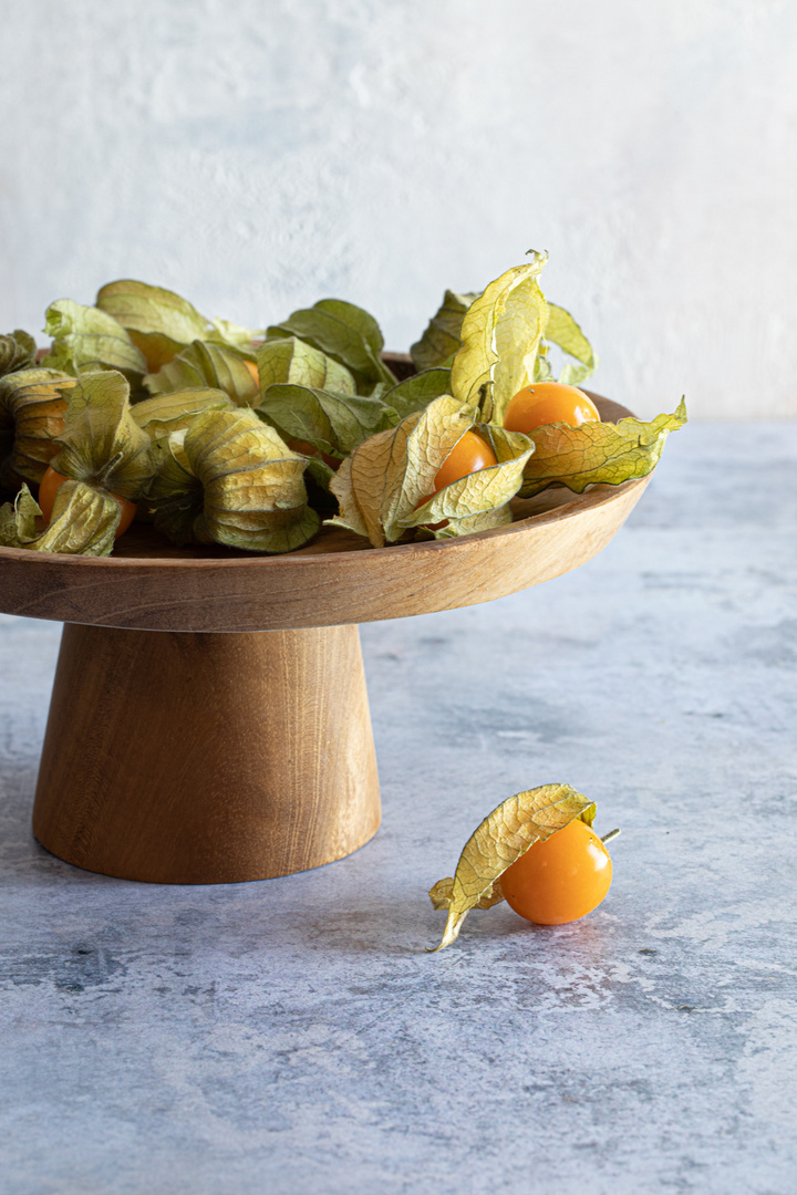 Pokaż Teak Root Cake Dish - S Teak Root Cake Dish - S