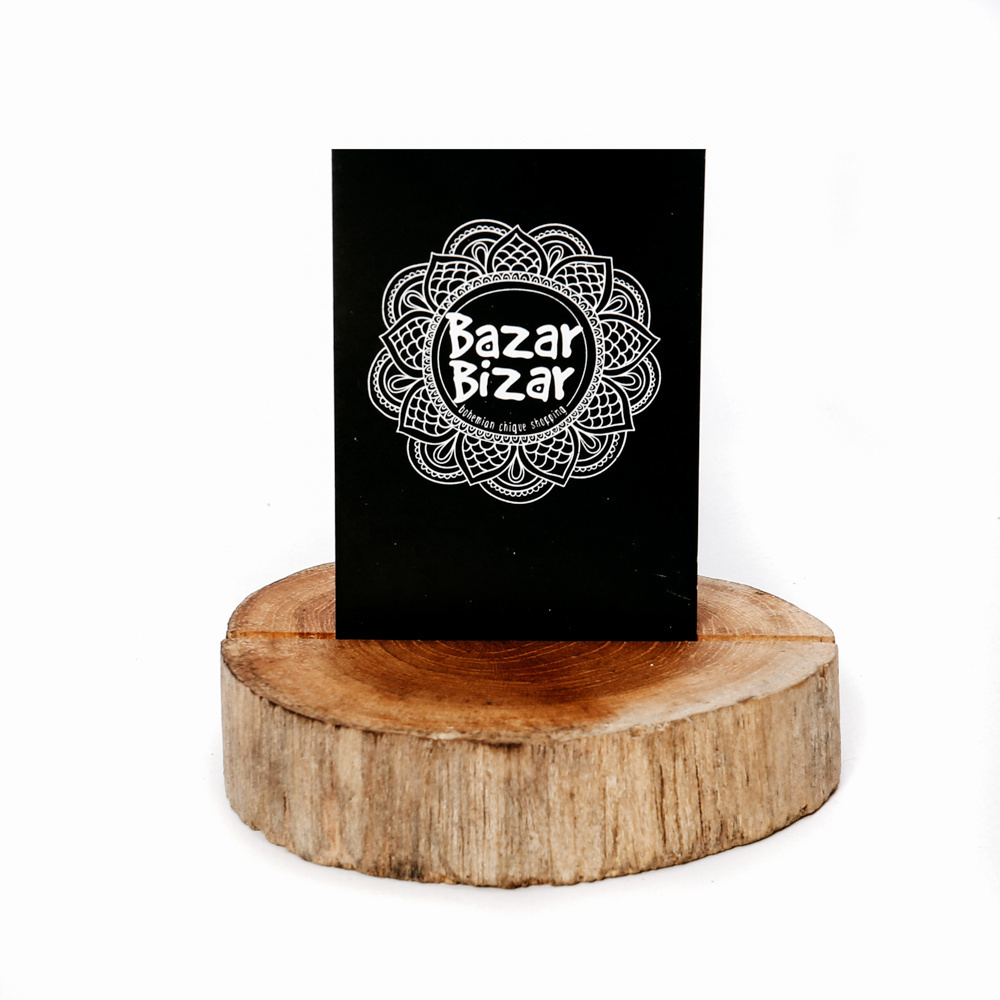 Sprawdź Stojak na wizytówki Bazar Bizar Teak Root z drewna tekowego Stojak na wizytówki Bazar Bizar Teak Root z drewna tekowego