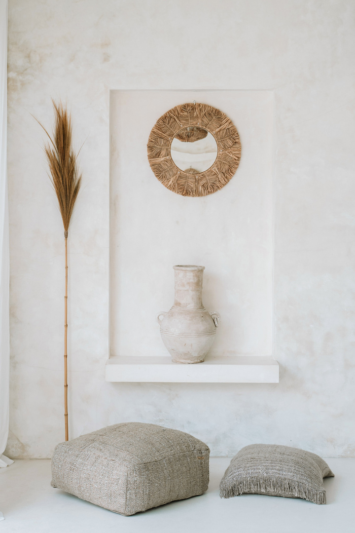 Pokaż Palm Tree Mirror - Natural - M Palm Tree Mirror - Natural - M