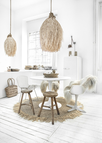 Sprawdź Lampa wisząca boho - The Shaggy M, E27, Rattan