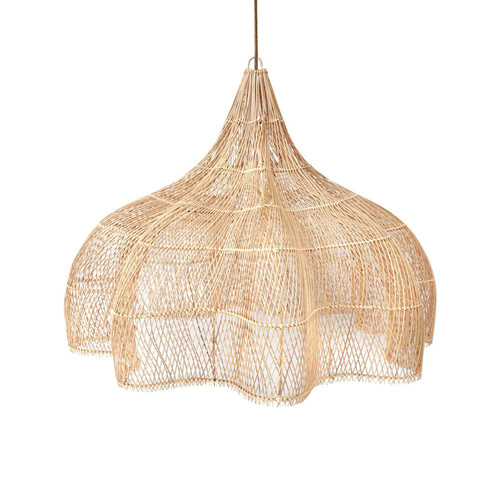 Sprawdź Pleciona lampa kwiat - The Whipped XL, E27, Rattan, duża lampa wisząca