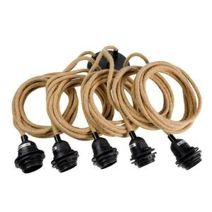 Lampa kwiat wisząca - The Whipped XXL, E27, Rattan small 4