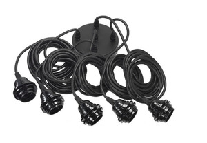 Lampa kwiat wisząca - The Whipped XXL, E27, Rattan small 5