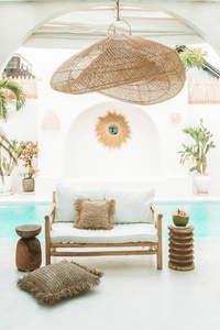 Lampa chmura pleciona - The Cloud XXL, E27, Rattan small 5