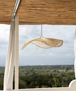 Lampa wisząca kapelusz The Chapeau L – rattan, styl boho, 1×E27 small 7