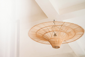 Lampa wisząca kapelusz - The Sky Pendant XXL, E27, Rattan, styl boho small 2