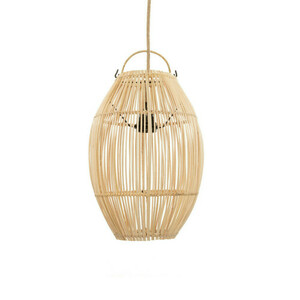 Lampa sufitowa do salonu - The Zuri S, E27, Rattan, scandi boho small 0