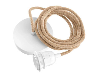 Lampa czarna wisząca - Good Vibes M, E27, Rattan small 6