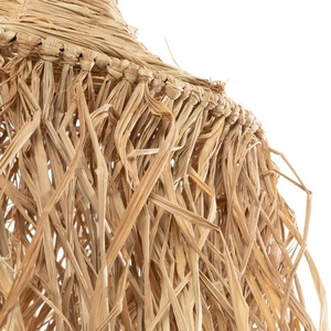 Lampa handmade wisząca - The Honolulu, E27, rattan, styl boho small 5