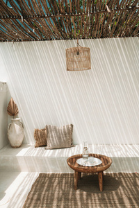 Lampa do kuchni - The Chacha M, E27, Rattan, lampa walec small 7