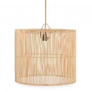 Lampa do kuchni - The Chacha M, E27, Rattan, lampa walec small 0