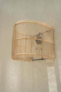 Rattanowy abażur ścienny Bazar Bizar Gigi S, naturalny, 25 cm small 8