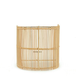 Rattanowy abażur ścienny Bazar Bizar Gigi S, naturalny, 25 cm small 0