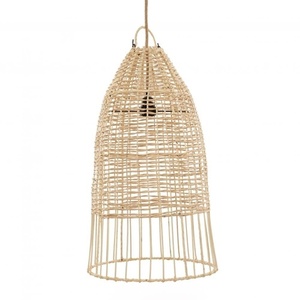 Lampa do jadalni - The Elba M, rattan, E27, pleciona lampa w stylu boho small 0
