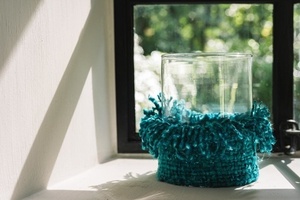 Oh My Gee Candle Holder - Aqua - XL 1 Oh My Gee Candle Holder - Aqua - XL small 1