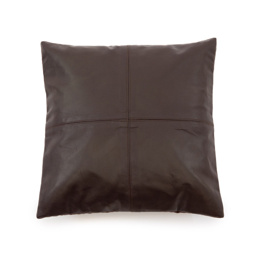 Sprawdź Poszewka na poduszkę skórzana BAZAR BIZAR Chocolate 40x40 cm