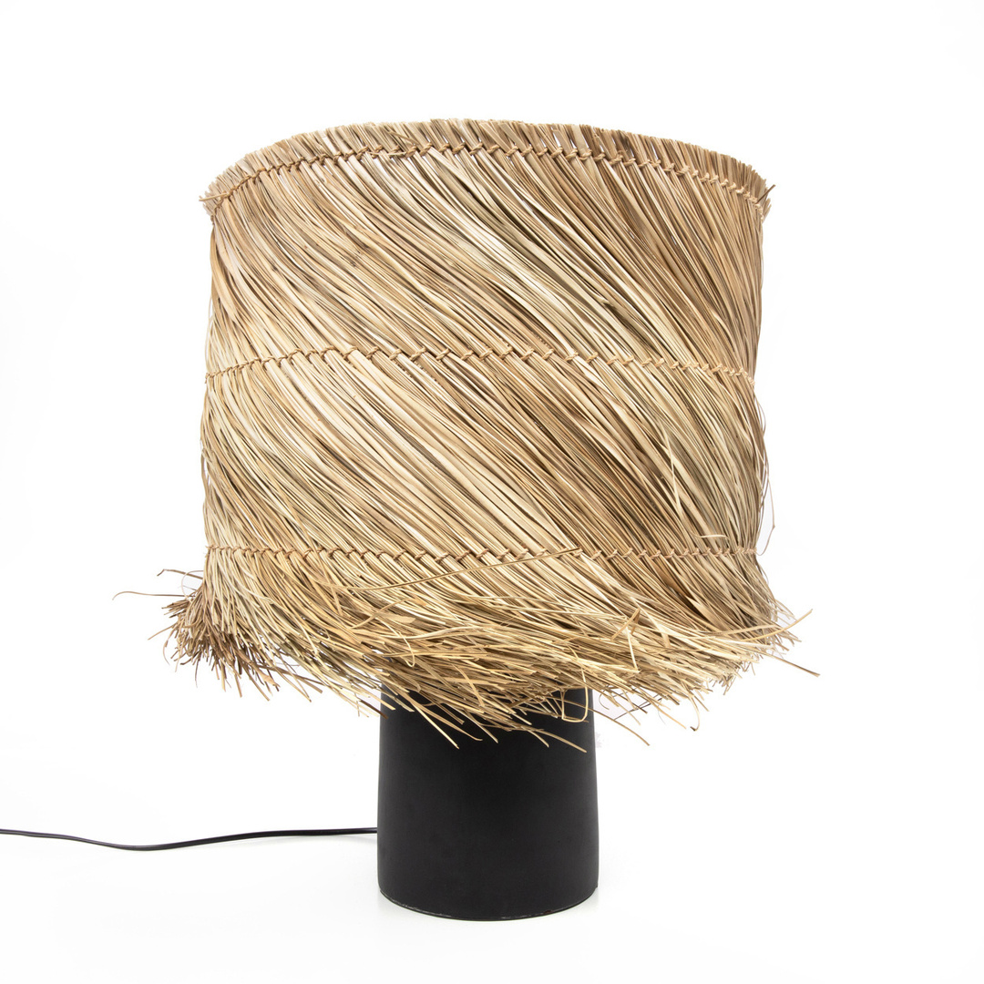 Sprawdź Lampa stołowa czarna - The Pandan Black, E27, boho Lampa stołowa czarna - The Pandan Black, E27, boho