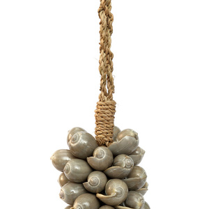 Shell & Cotton Tassel - Grey 1 Shell & Cotton Tassel - Grey small 1